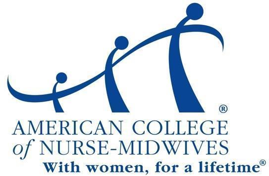 American College of Nurse-Midwives logo with tagline With women, for a lifetime
